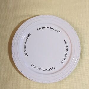 Mud Pie White Cake Plate